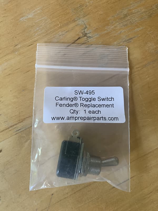 Carling SPST Toggle Switch 60's & 70's Fender Amp Power & Reverb