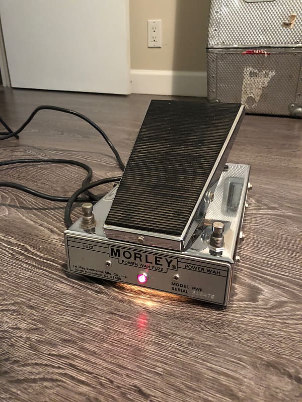 Morley Power Wah Fuzz PWF 1970's Chrome/Silver image 1