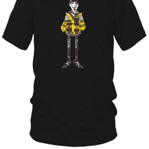 Rick Nielsen Guitar Custom Printed Black T-Shirt - 4XL image 2