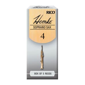 Rico RHKP5SSX400 Hemke Soprano Saxophone Reeds - Strength 4.0 (5-Pack)