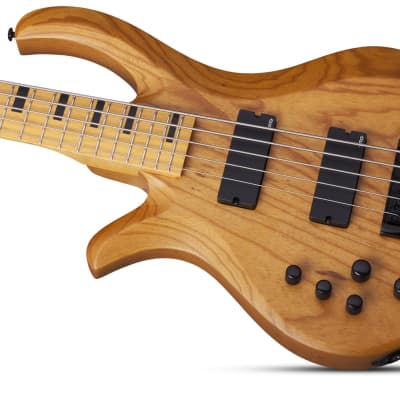 Schecter Riot Session-5 LH Bass Guitar in Aged Natural Satin, 2857 image 6