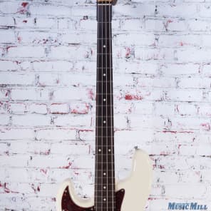 1997-1998 Fender Japan Left-Handed '62 Reissue Jazz Bass Olympic White w/HSC image 4