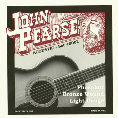 John Pearse 600L Phosphor Bronze Acoustic Guitar Strings - Light 12-53 image 6