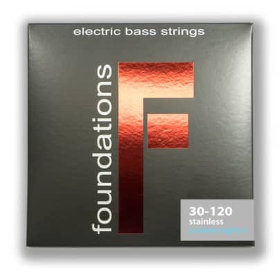 S.I.T Foundations Stainless Steel Bass Guitar Strings 30-120 for sale