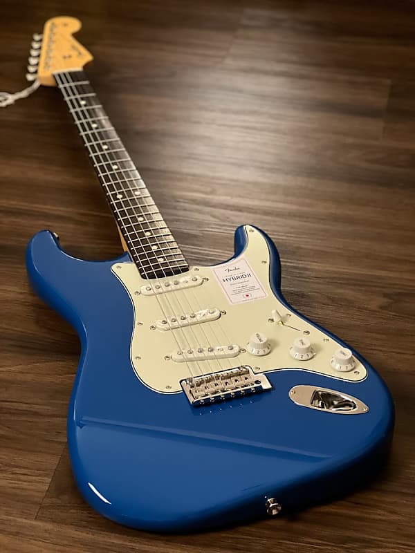 Fender Japan Hybrid II Stratocaster with Rosewood FB in Forest Blue