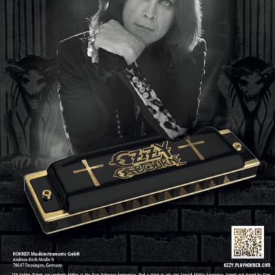 Hohner Harmonica Ozzy Osbourne Signature - Black / Gold image 8