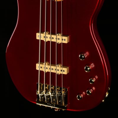 Charvel Pro-Mod San Dimas Bass JJ V Caramelized Maple Fingerboard Candy Apple Red Bass Guitar - MC210116-9.80 lbs image 1
