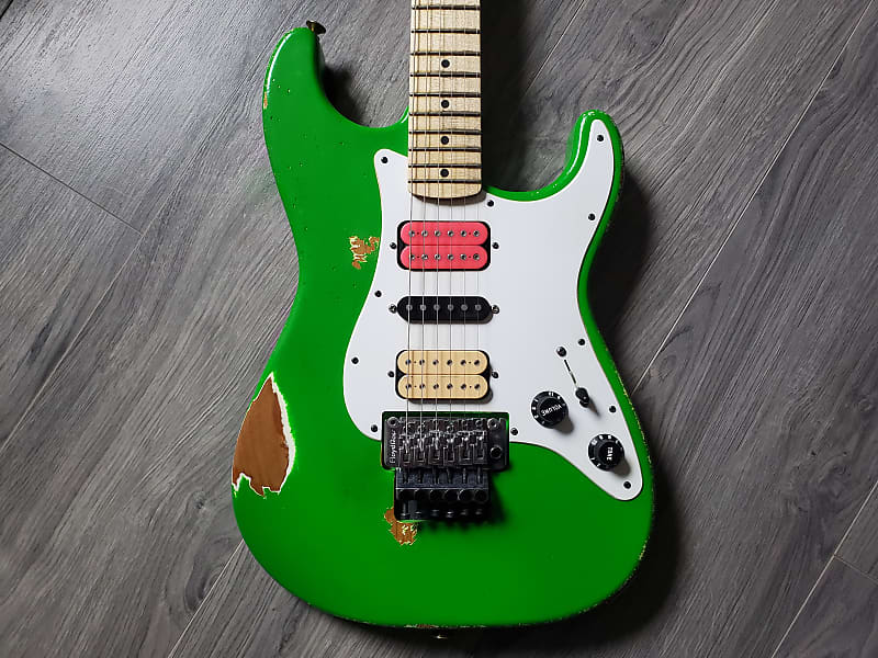 Charvel Masterbuilt Steve Vai Green Meanie | Reverb