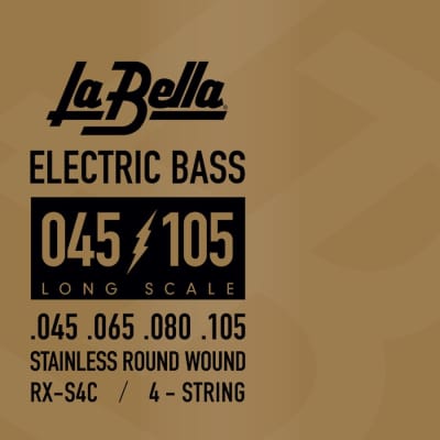 LA BELLA La Bella RX Stainless Steel | Muta di corde per basso 4 corde RX-S4C Scalatura: 045-065-080-105 for sale