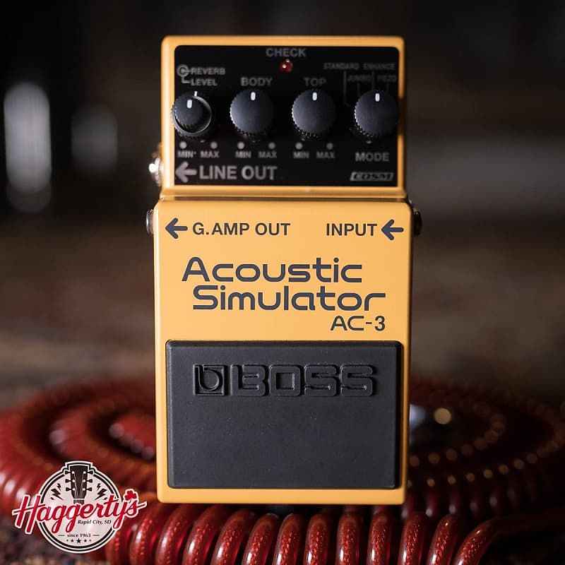 Boss AC-3 Acoustic Simulator Effects Pedal | Reverb