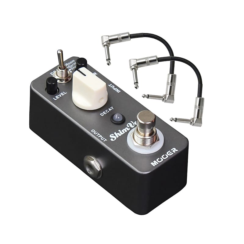 Mooer ShimVerb Digital Reverb Guitar Pedal with Patch Cables image 1
