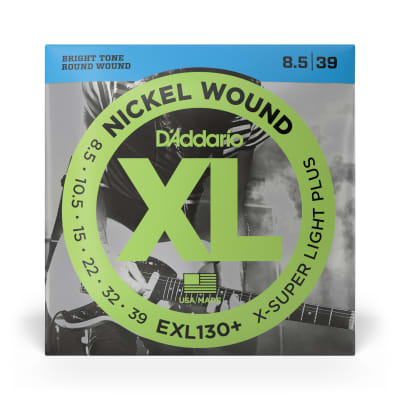 D'Addario EXL130+ Plus Nickel Wound Extra-Super Light Plus Electric Guitar Strings (8.5-39) image 5