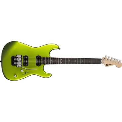 Charvel Pro-Mod San Dimas Style 1 HH FR E Electric Guitar, Lime Green Metallic image 9
