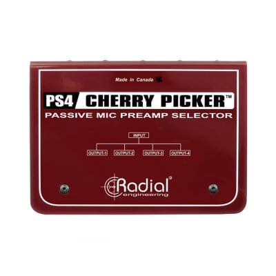 Radial Engineering Cherry Picker 4-channel Preamp Selector MIC-Line Switcher image 1