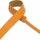 Levy's 2 1/2" wide tan garment leather guitar strap.