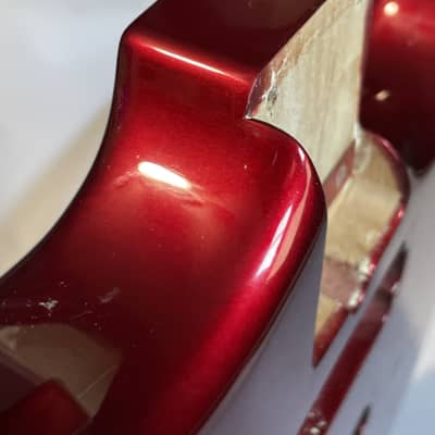 1980's Made in Japan Kramer Focus 2000 Candy Apple Red Guitar Body Floyd Ready image 24