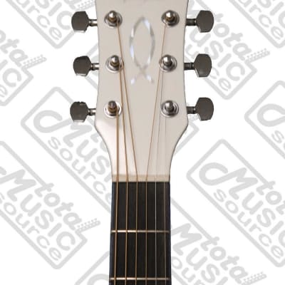OG2CE Oscar Schmidt Acoustic/Electric Guitar Gigbag Bundle,  Christian, OG2CEWH BAGPACK image 5