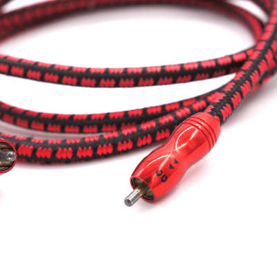 AudioQuest King Cobra Interconnects (2m) 2 Cables Pair Red Black Audiophile image 8