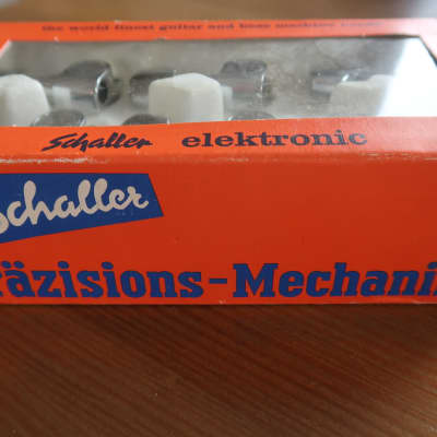 Schaller Vintage Chrome Tuners 6L, Made in West-Germany (Brand New) image 4