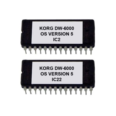 Korg DW-6000 Os Version 5 Firmware Update Upgrade Eprom DW6000 Vintage Synth Rom