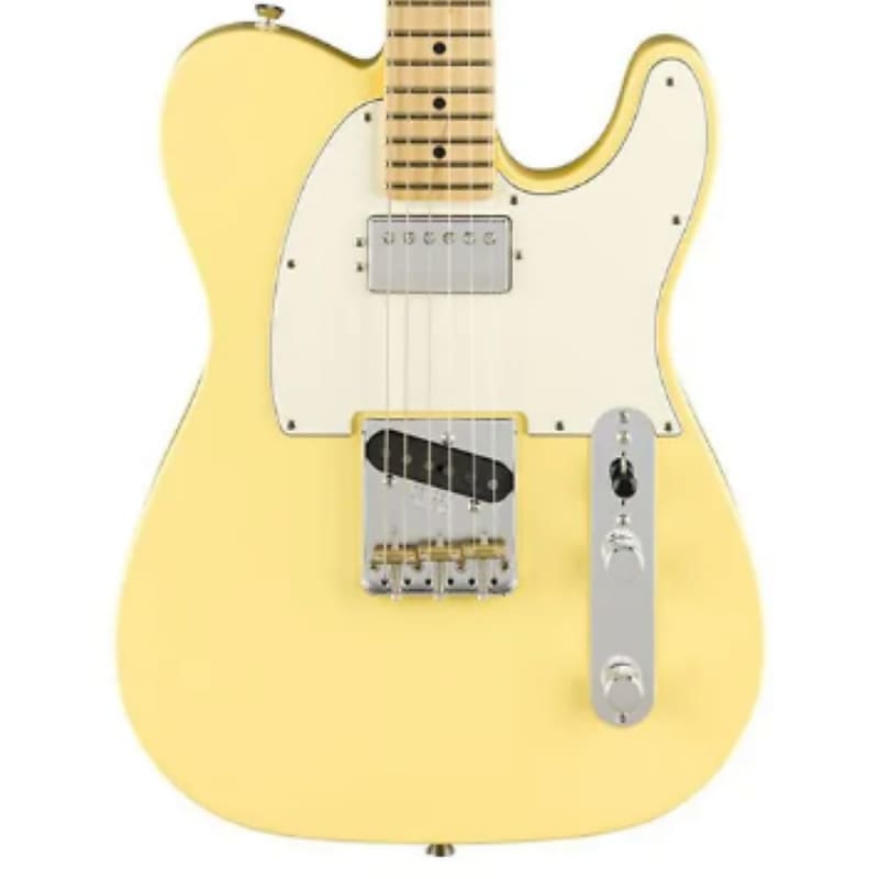Fender American Performer Telecaster Hum Electric Guitar Vintage White image 1