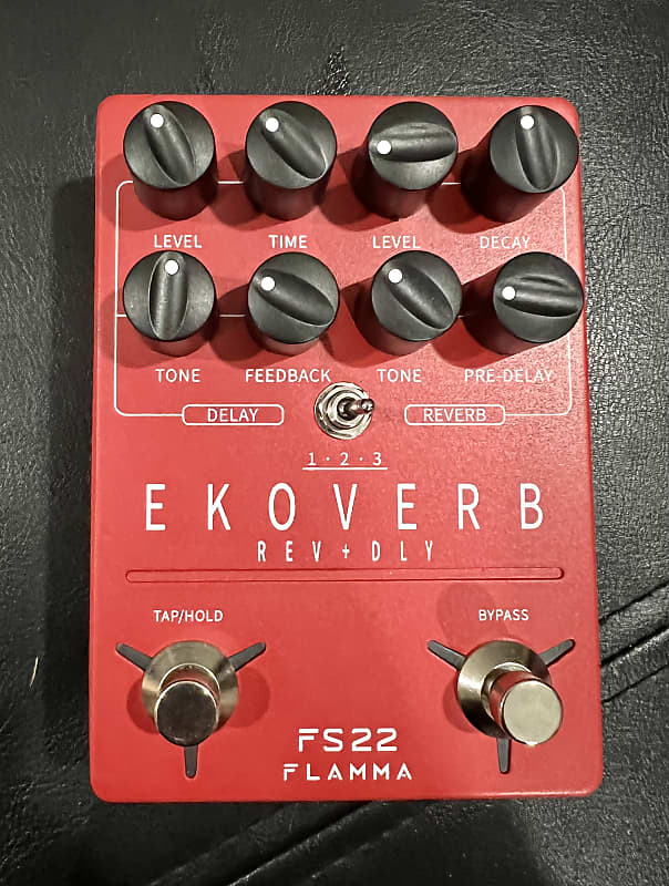 Flamma FS22 Stereo Delay Reverb Red Reverb