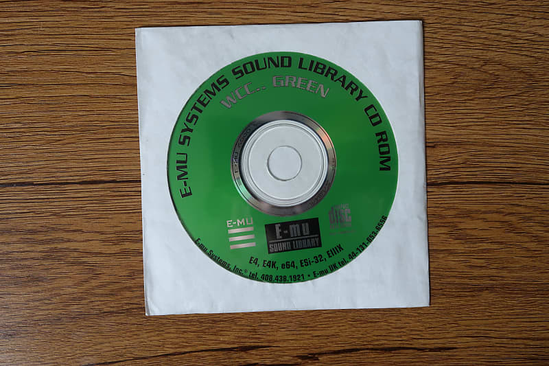 E-MU Systems WCC.. Green Sound Library CD-ROM image 1
