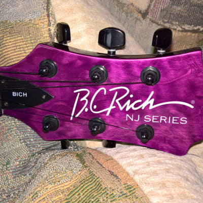 BC Rich Bich NJ Series electric guitar w/original branded HSC image 2