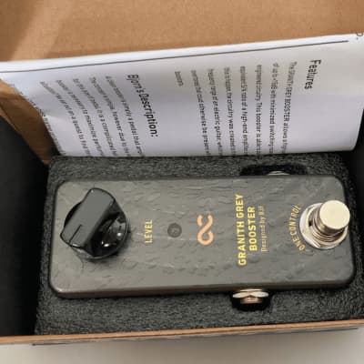 Reverb.com listing, price, conditions, and images for one-control-granith-grey-booster