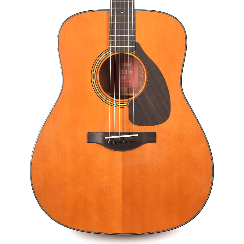 Yamaha FG5 Red Label Dreadnought Natural | Reverb