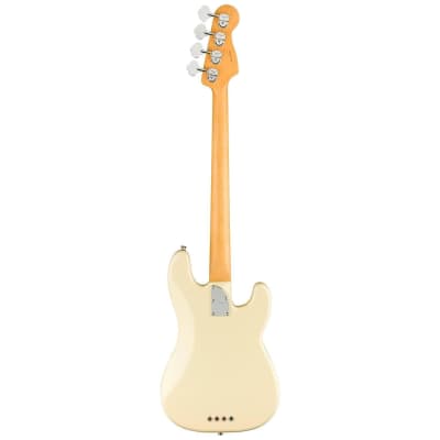 Fender American Professional II Precision Bass Left-Handed Bass Guitar (Olympic White, Rosewood Fretboard) image 4