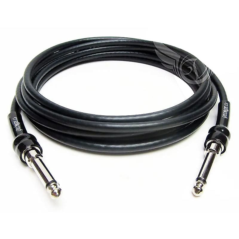 20' GEORGE L'S .225 Guitar/Bass/Instrument Cable - Straight Plugs - Black image 1