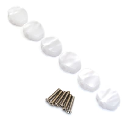 TK-0997 Oval Button Set For Gotoh TunersWhite Pearloid