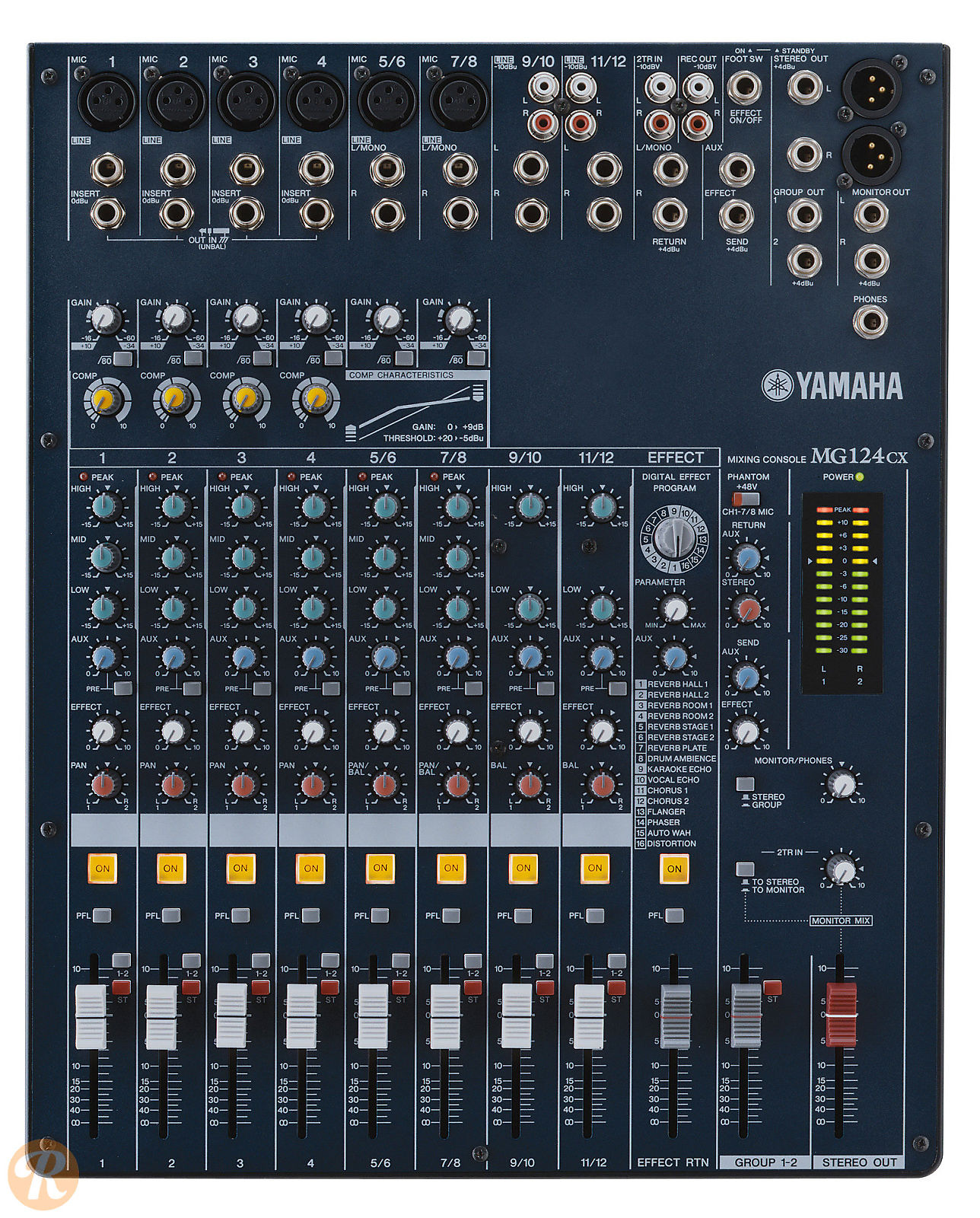 Yamaha MG124CX 12 Channel Mixer | Reverb Canada