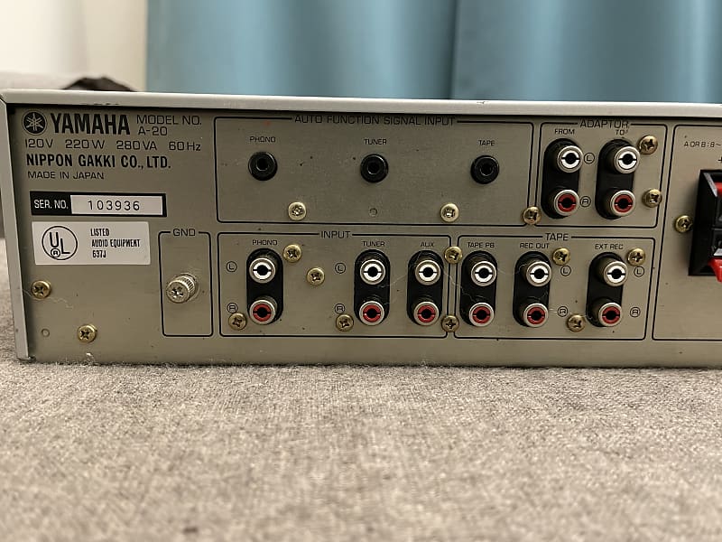 Yamaha A-20 Natural Sound Stereo Amplifier | Reverb