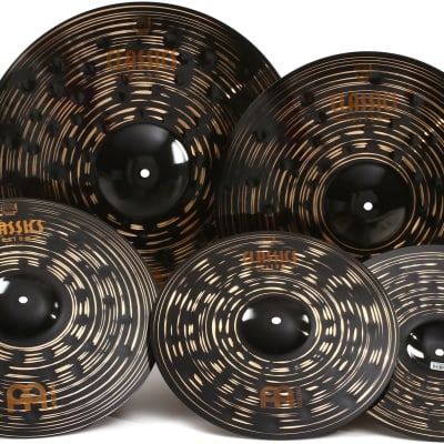 Meinl Cymbals Classics Custom Dark Set - 14/16/20 inch - with Free