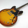 1961 Gibson ES-335 Dot Neck Sunburst All Original w PAFs & Stop Tail Original Brown Hard Shell Case