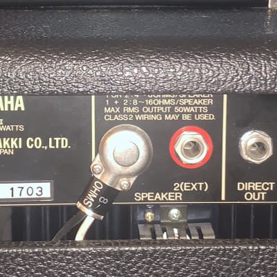 Yamaha G50-112II 1980s Combo Amp w/ Original Cover and Channel Switch image 5