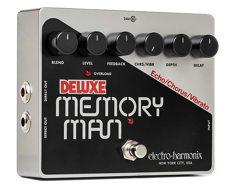 Electro-Harmonix Deluxe Memory Man Analog Delay / Chorus / Vibrato Pedal image 1