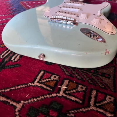 MJT / Fender Stratocaster 2015-2021 - Daphne Blue Nitro image 9