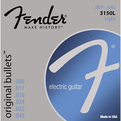 Fender 3150L Original Bullets Electric Guitar Strings Set - LIGHT 9-42 image 1