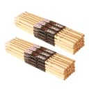 On-Stage 5A Nylon Tip Hickory Drum Sticks (24 Pairs)