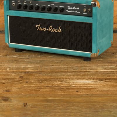 Two-Rock Traditional Clean 100w Head & 2x12 Cab - Teal Suede image 4