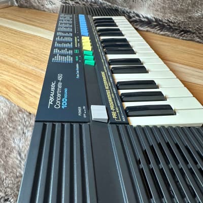 Realistic Concertmate 450 Casio SA-20 Radio Shack Clone Vintage 1990 Mini Keyboard / Drum Machine Synthesizer - Black IOB MIJ image 3