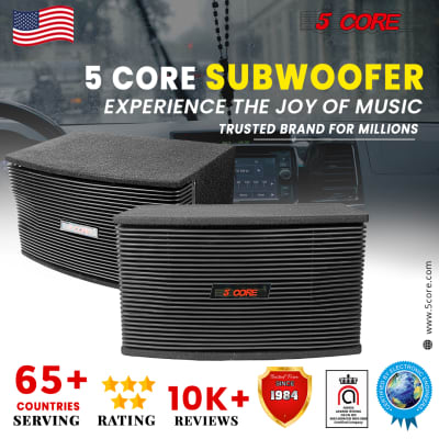5 Core 8 Inch PA Speaker System Vented Subwoofer 800W PMPO 80W RMS 8 Ohm Portable DJ Party Full Range Sound  Ventilo 890 image 9