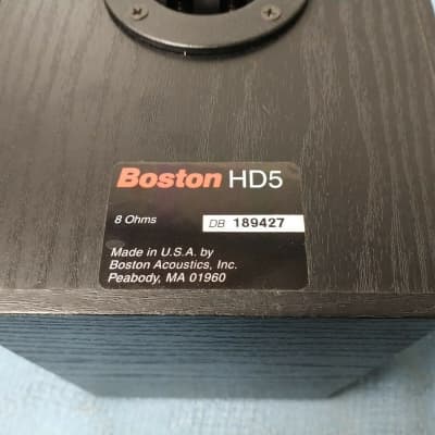 Boston HD5 スピーカー 8cm ブラック Boston Acoustics HD5 Bookshelf Speakers Pair Black 8 Ohms