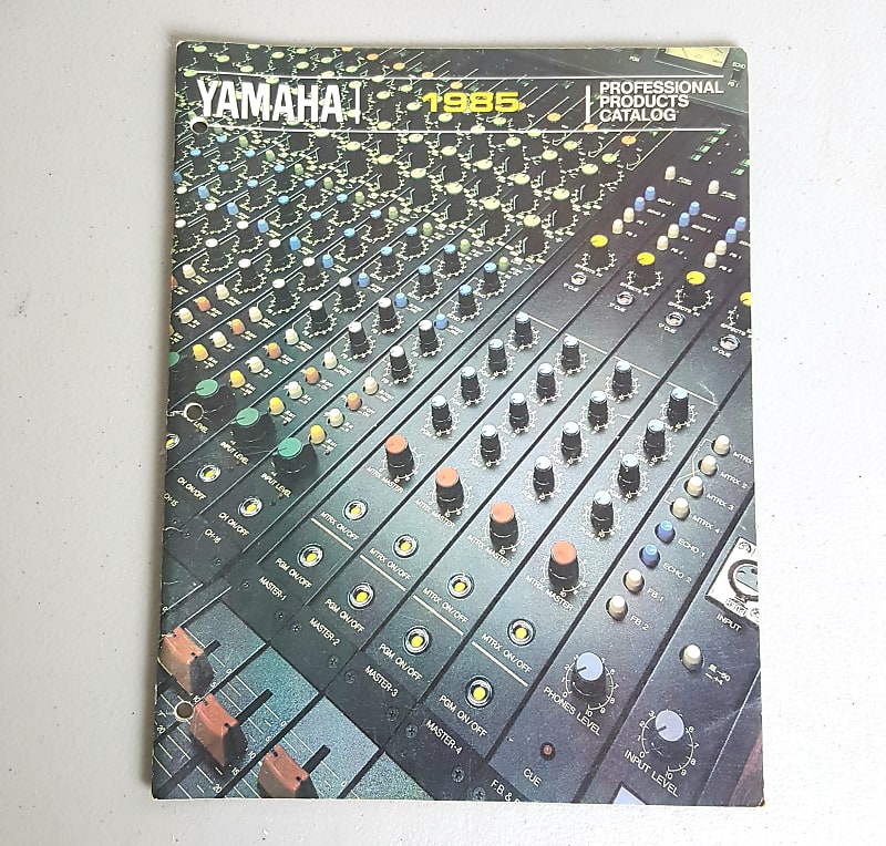 Yamaha 1985 Pro Audio Catalog REV 1, R1000, D1500, etc Reverb