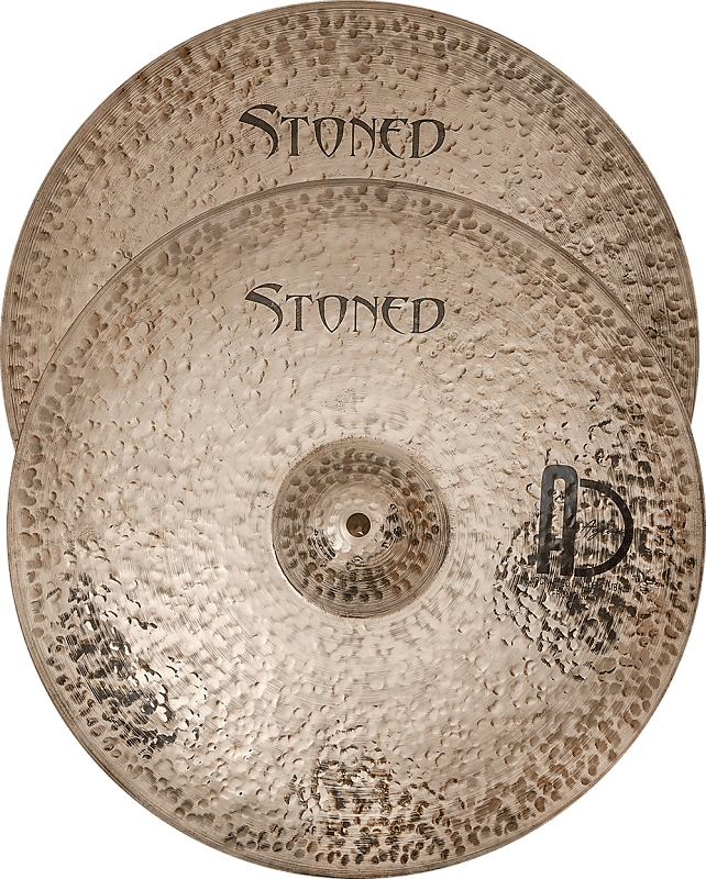Agean Cymbals 16" Stoned Thin Hi-hat image 1