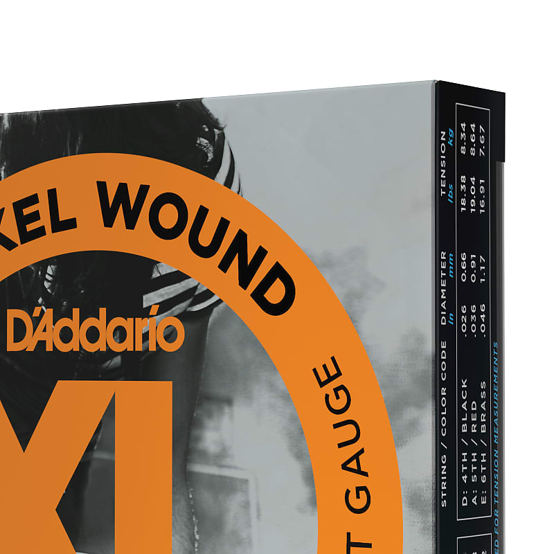 D'Addario EXL110-3D Nickel Wound Electric Guitar Strings, Regular