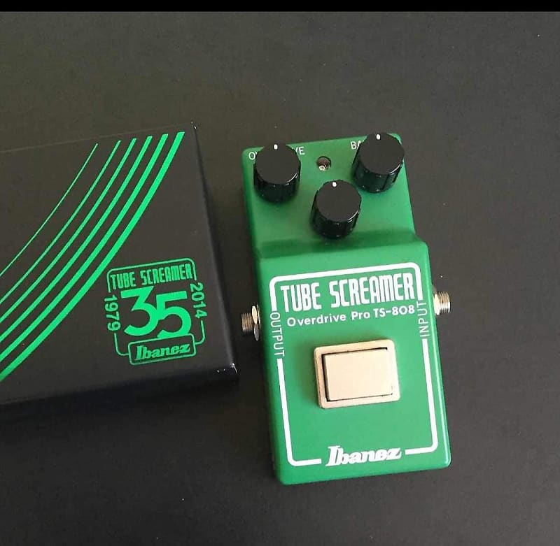 Ibanez TS-808 Tube Screamer Overdrive- 2014 Limited-Edition 35th  Anniversary-Handwired -Green Metallic.
